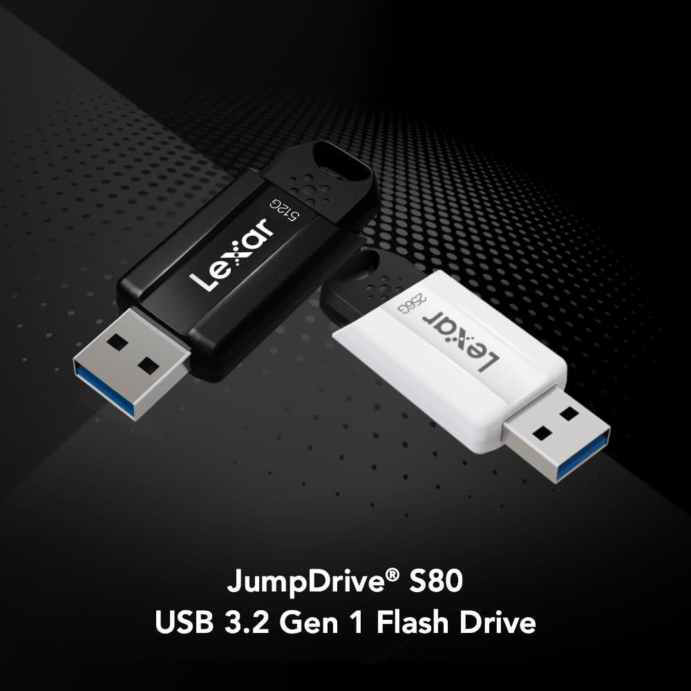 Lexar 128GB JumpDrive S80 USB 3.2 Gen 1 Flash Drive for Storage